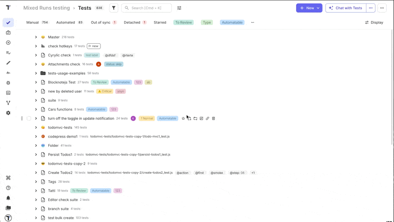 Testomat.io - Queries List